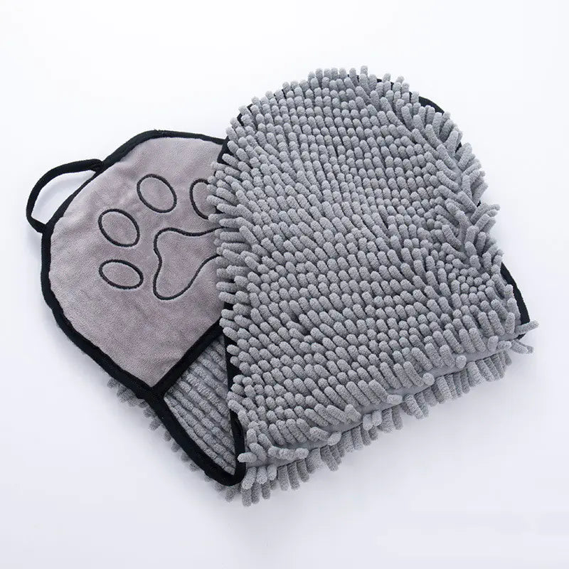 Solid Color Pet Bath Towel for Dogs and Cats