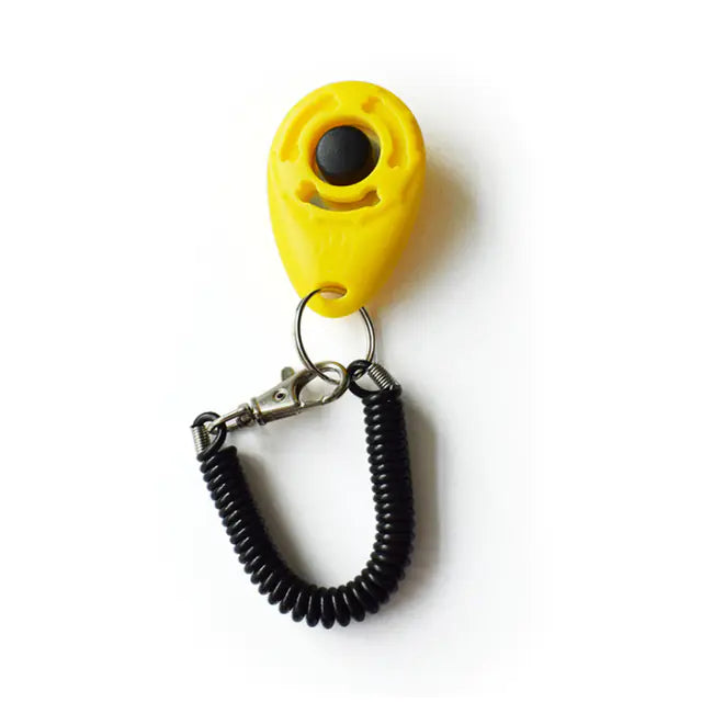 Adjustable Dog Training Clicker with Keychain Strap