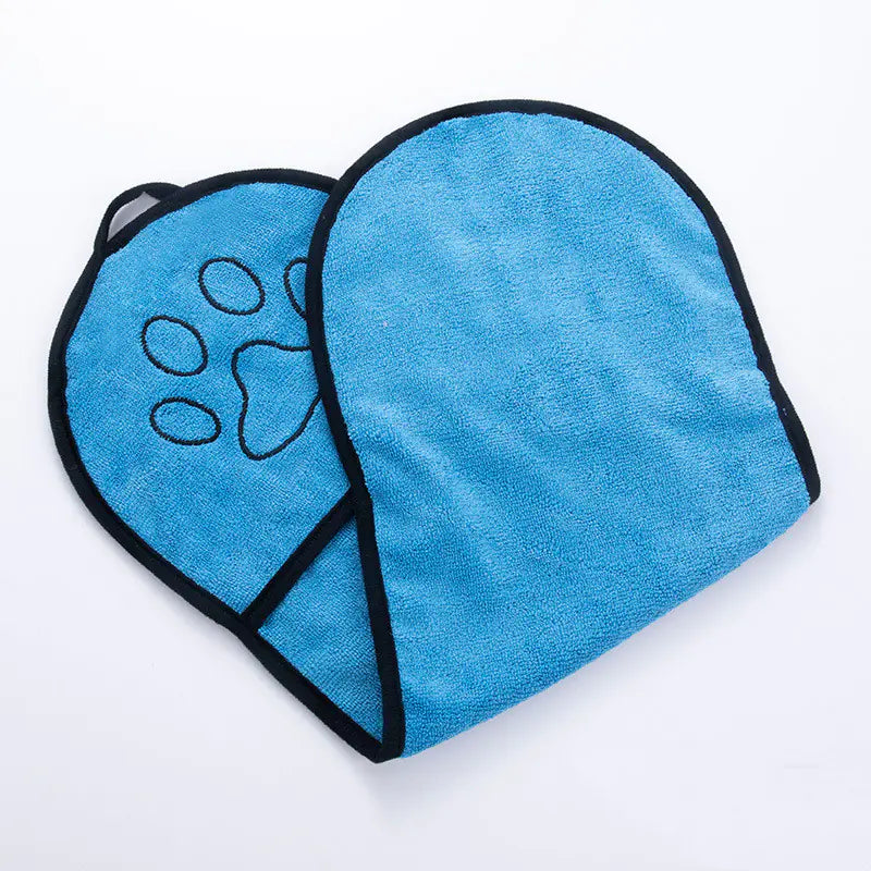Solid Color Pet Bath Towel for Dogs and Cats