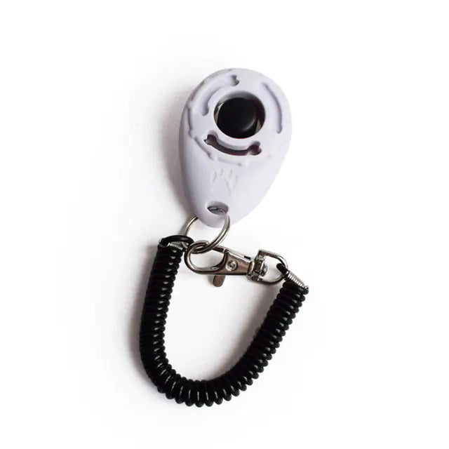 Adjustable Dog Training Clicker with Keychain Strap